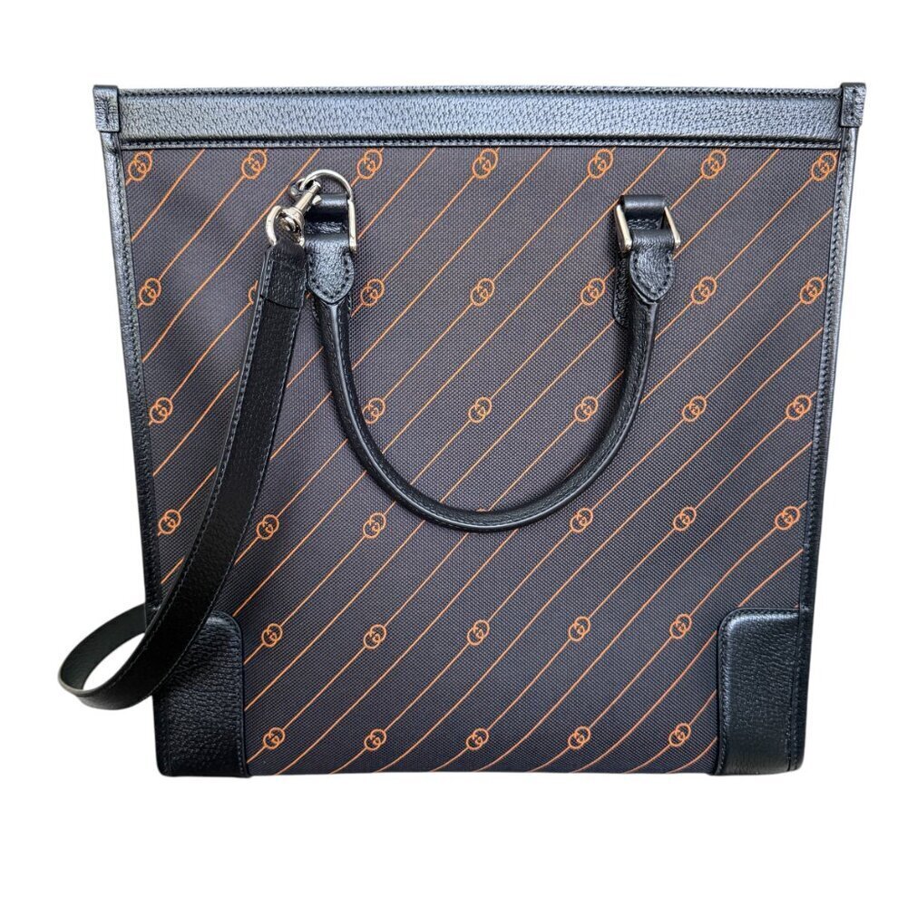 Gucci 752586 Unisex Interlocking Medium Jacquard GG Tote Bag - Picture 2 of 16